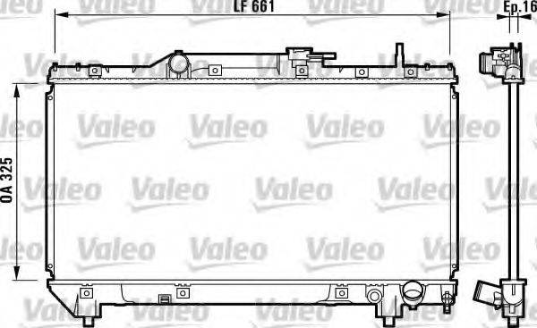 TOYOTA 1640003090 Радіатор, охолодження двигуна