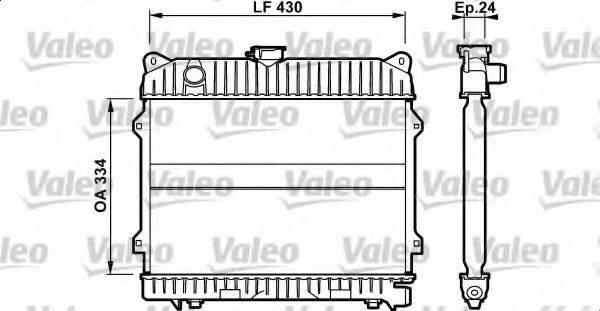 VALEO 732097 Радіатор, охолодження двигуна