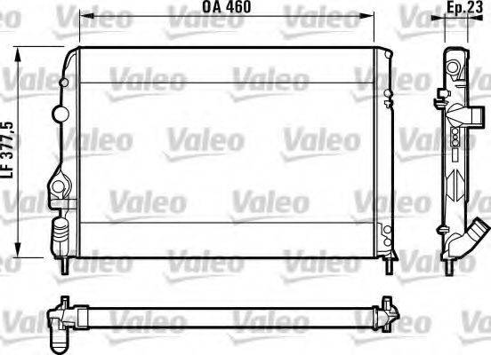 VALEO 732559 Радіатор, охолодження двигуна