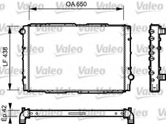 VALEO 732939 Радіатор, охолодження двигуна