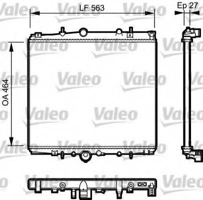 VALEO 732944 Радіатор, охолодження двигуна