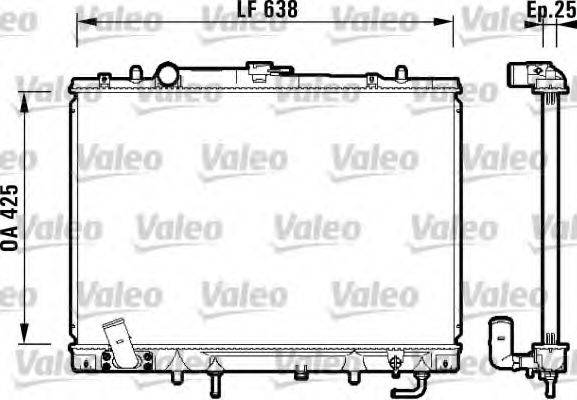 VALEO 734144 Радіатор, охолодження двигуна