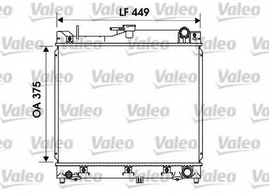 VALEO 734170 Радіатор, охолодження двигуна