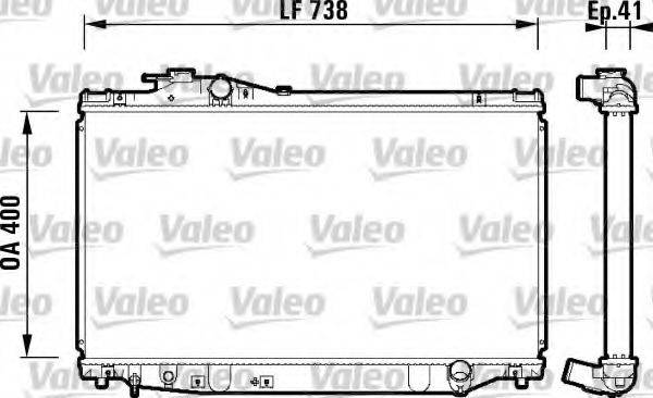 VALEO 734174 Радіатор, охолодження двигуна