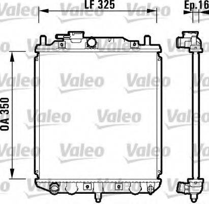 DAIHATSU 16400-87286-000 Радіатор, охолодження двигуна