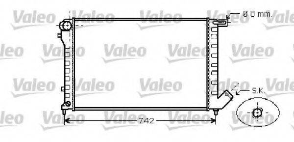 VALEO 734456 Радіатор, охолодження двигуна