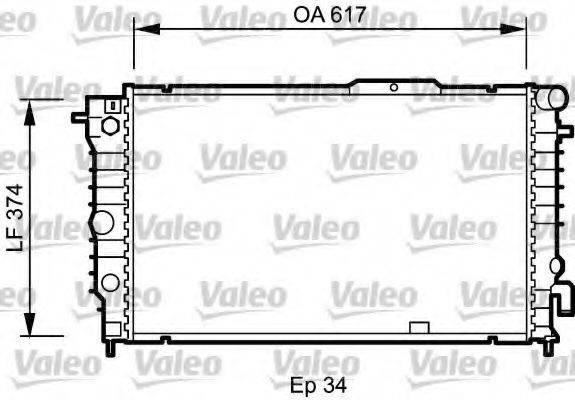 OPEL 1300146 Радіатор, охолодження двигуна