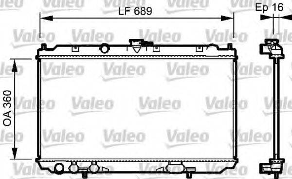 VALEO 734705 Радіатор, охолодження двигуна