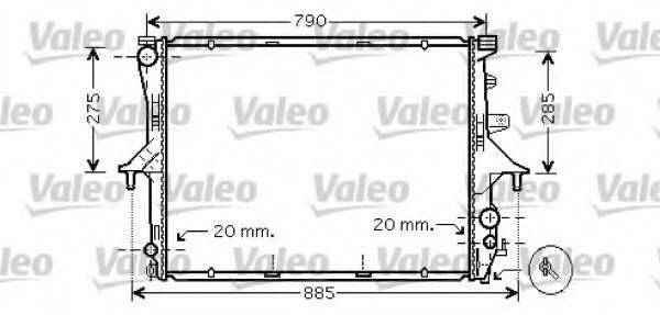 VALEO 734739 Радіатор, охолодження двигуна