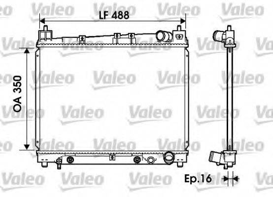 VALEO 734841 Радіатор, охолодження двигуна