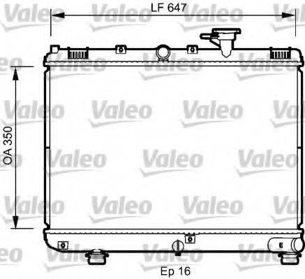 VALEO 735078 Радіатор, охолодження двигуна