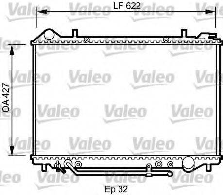 VALEO 735095 Радіатор, охолодження двигуна