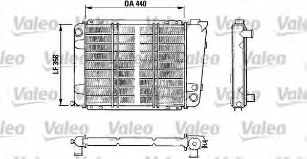 VALEO 810873 Радіатор, охолодження двигуна