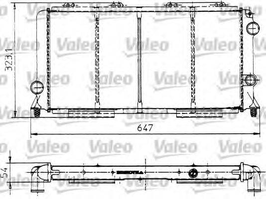 VALEO 810991 Радіатор, охолодження двигуна