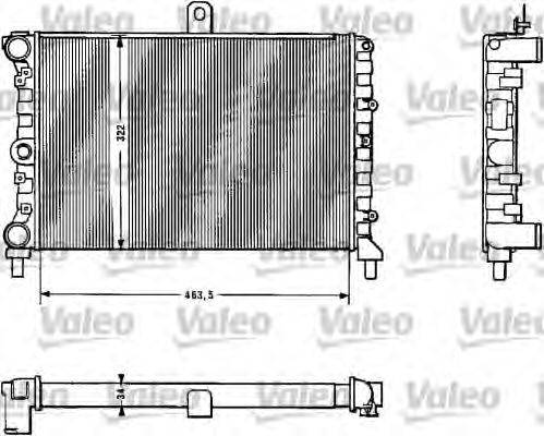 VALEO 811381 Радіатор, охолодження двигуна