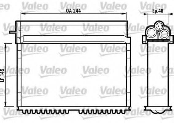 VALEO 812124 Теплообмінник, опалення салону