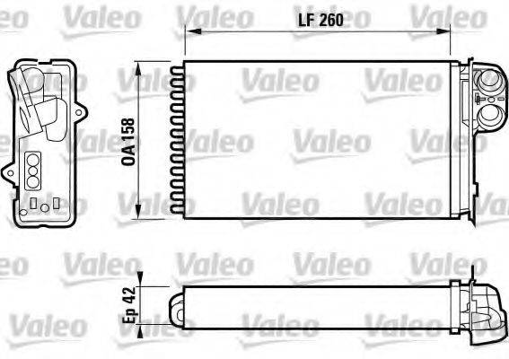 VALEO 812161 Теплообмінник, опалення салону