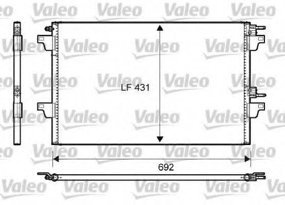 VALEO 814007 Конденсатор, кондиціонер