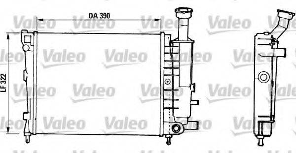 VALEO 816706 Радіатор, охолодження двигуна