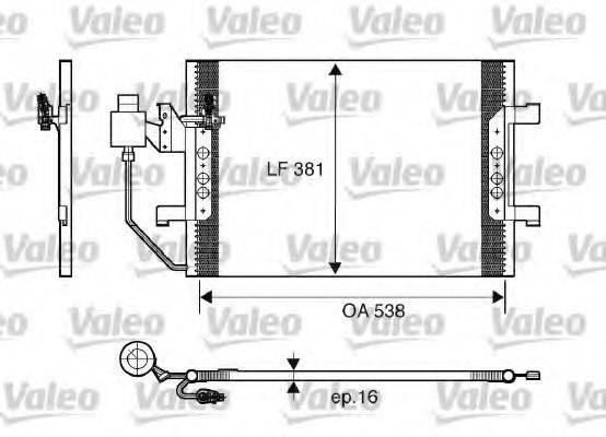 VALEO 817504 Конденсатор, кондиціонер