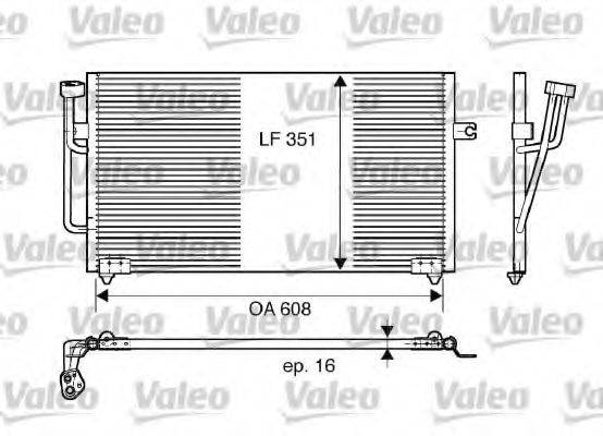 VOLVO 308181833 Конденсатор, кондиціонер