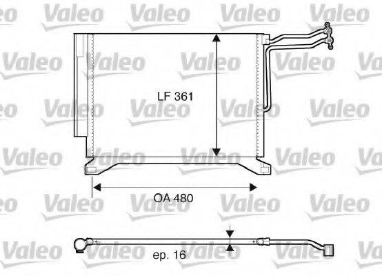 VALEO 817837 Конденсатор, кондиціонер