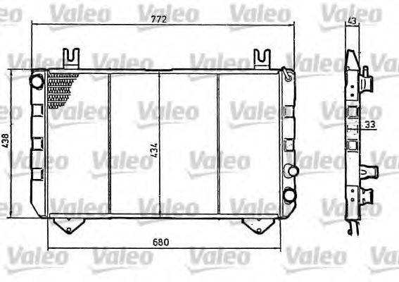 VALEO 819320 Радіатор, охолодження двигуна