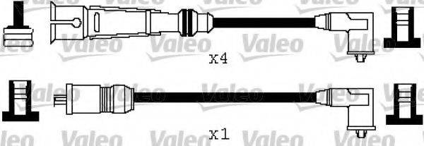 VALEO 346463 Комплект дротів запалювання