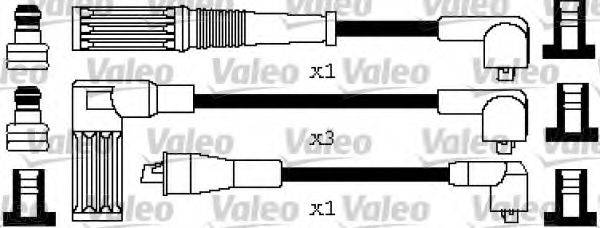 VALEO 346460 Комплект дротів запалювання