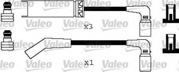 VALEO 346355 Комплект дротів запалювання