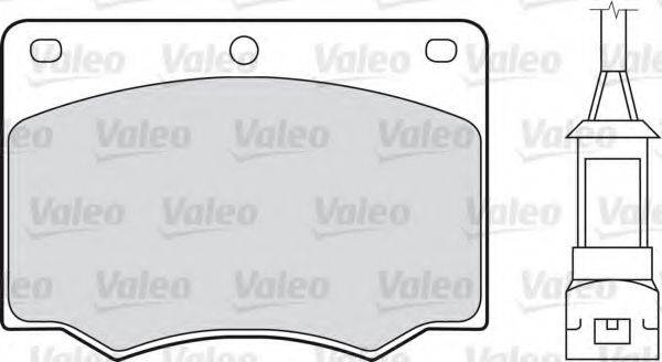 VALEO 598170 Комплект гальмівних колодок, дискове гальмо