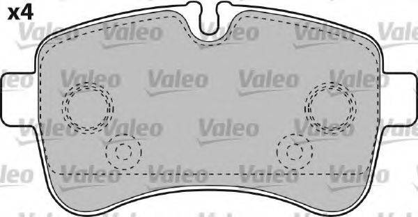 VALEO 301032 Комплект гальмівних колодок, дискове гальмо