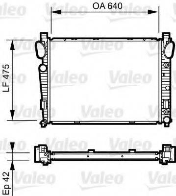 VALEO 735230 Радіатор, охолодження двигуна