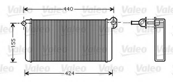 VALEO 812356 Теплообмінник, опалення салону