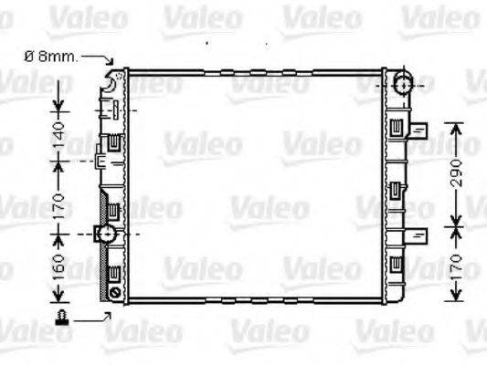 VALEO 733423 Радіатор, охолодження двигуна