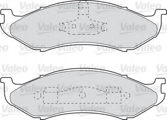 VALEO 301491 Комплект гальмівних колодок, дискове гальмо