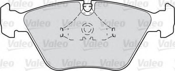 VALEO 598409 Комплект гальмівних колодок, дискове гальмо