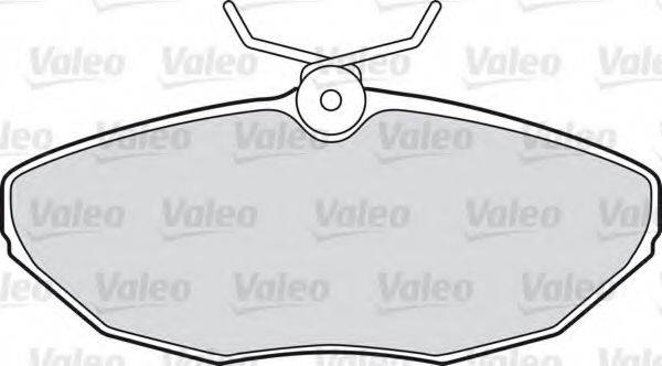 VALEO 598438 Комплект гальмівних колодок, дискове гальмо