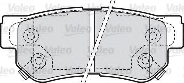 VALEO 301748 Комплект гальмівних колодок, дискове гальмо