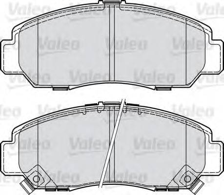 VALEO 598887 Комплект гальмівних колодок, дискове гальмо