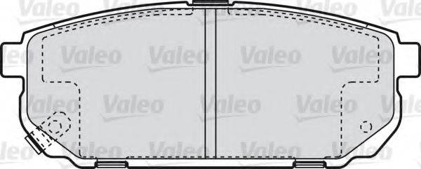 VALEO 598823 Комплект гальмівних колодок, дискове гальмо