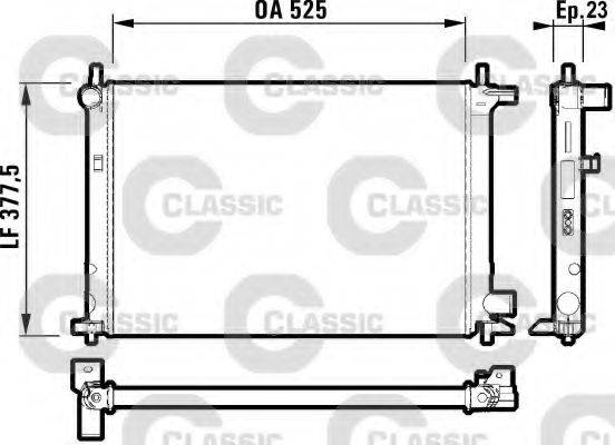 MAZDA 1E07-15-200 Радіатор, охолодження двигуна