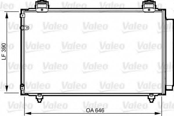 VALEO 814208 Конденсатор, кондиціонер