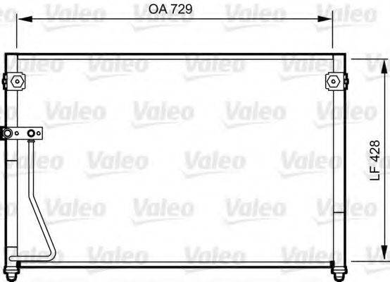 TOYOTA 88460-28550 Конденсатор, кондиціонер