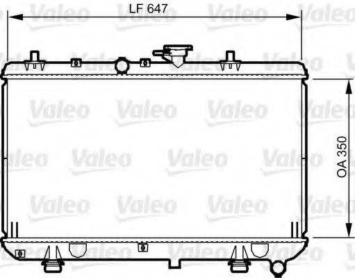 VALEO 734966 Радіатор, охолодження двигуна