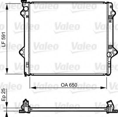 VALEO 735568 Радіатор, охолодження двигуна