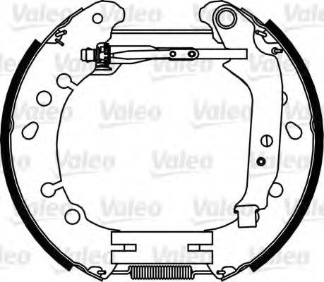 VALEO 554896 Комплект гальмівних колодок