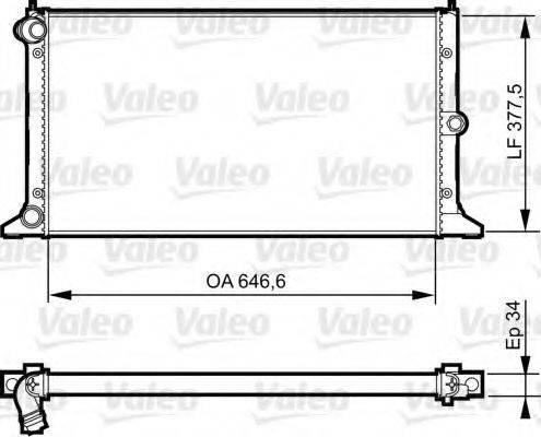 FORD 1209590 Радіатор, охолодження двигуна