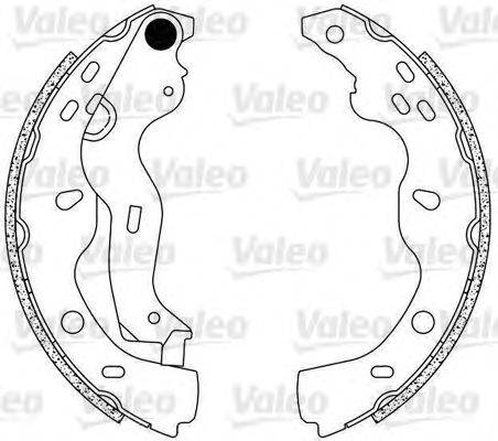 VALEO 564084 Комплект гальмівних колодок