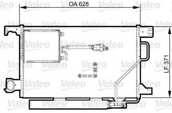 VALEO 814368 Конденсатор, кондиціонер